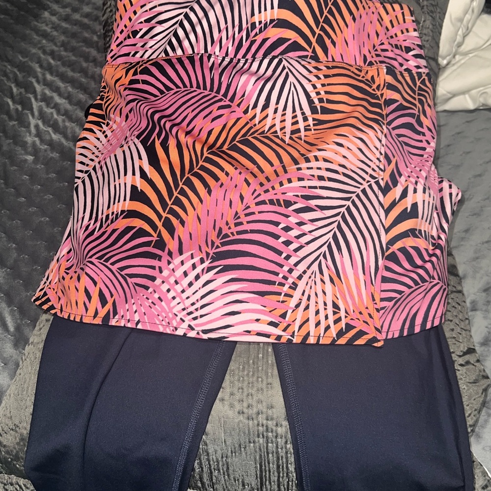 Tommy Bahama Pink and Orange Tropical Skirt